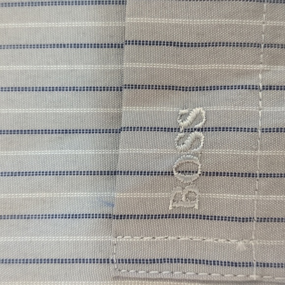 Boss Hugo Boss striped shirt Sz 16/L - Picture 3 of 6